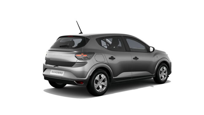 Dacia Sandero 2025 vue de trois quarts arrière