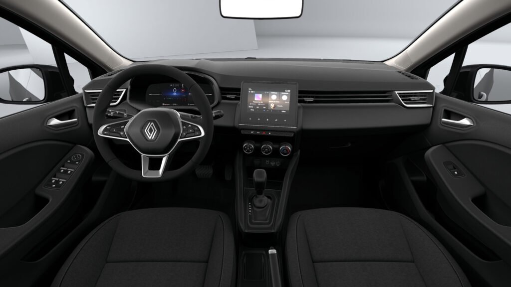 Renault Clio 5 rental in Errachidia – Renault Clio 5 dashboard and manual gearbox – car rental Errachidia