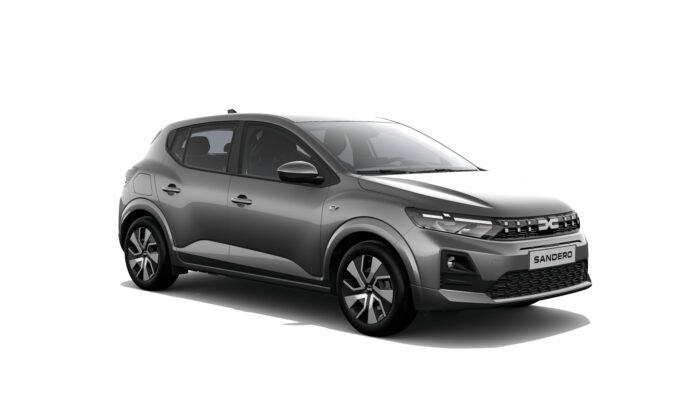 Dacia Sandero 2025 grey, front view – car rental Errachidia